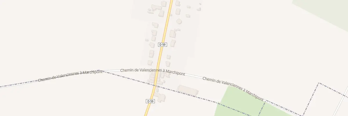 Plan du 498 Rue du Quesnoy à Quiévrechain