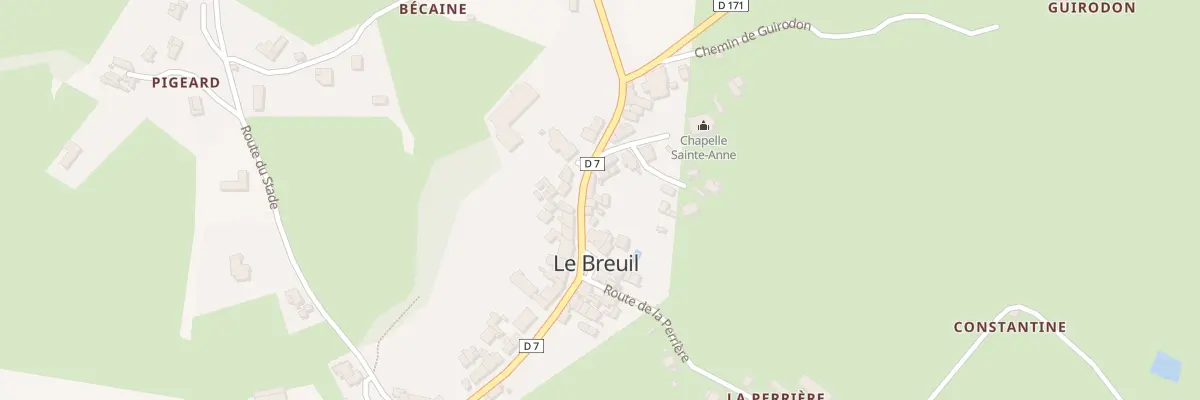 Plan du 5036 Le Bourg au Breuil