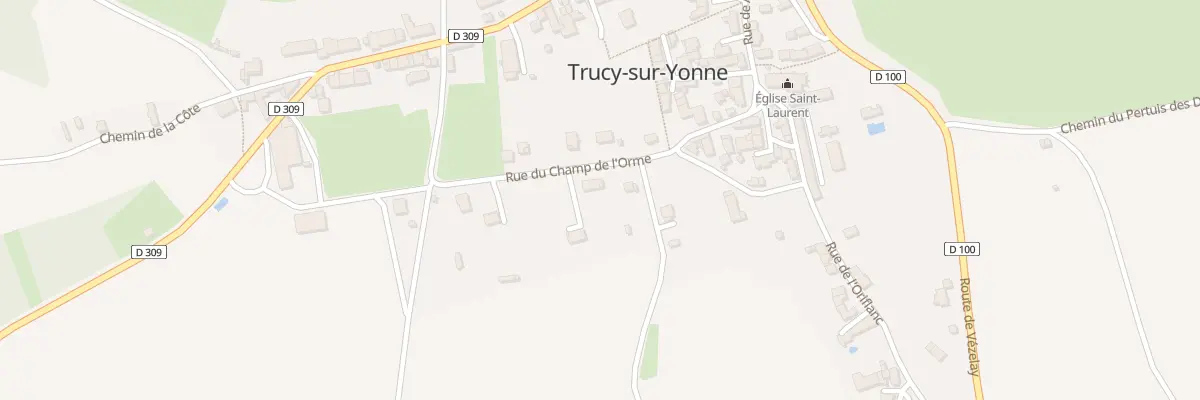 Plan du 15 Rue du Champ de l’Orme à Trucy-sur-Yonne