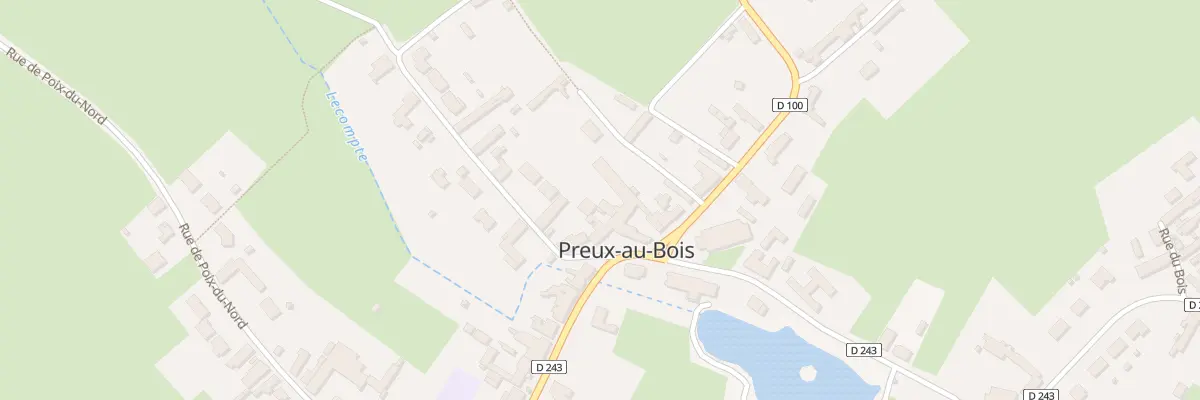 Plan du 1 Rue d’Hecq à Preux-au-Bois