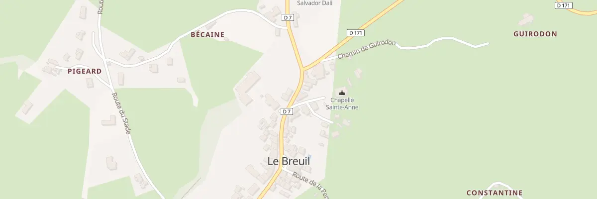 Plan du 5025 Le Bourg au Breuil