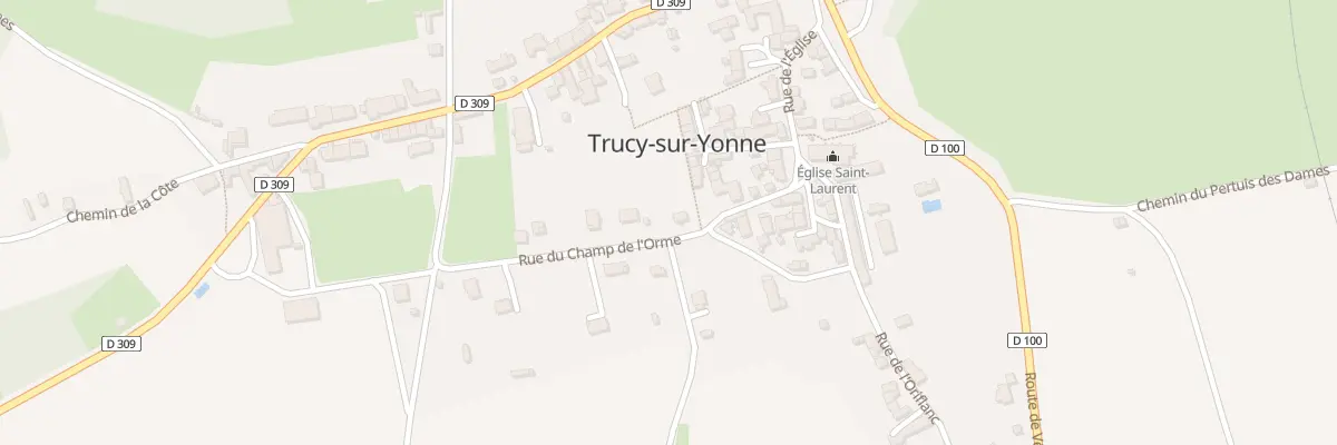 Plan du 8 Rue du Champ de l’Orme à Trucy-sur-Yonne