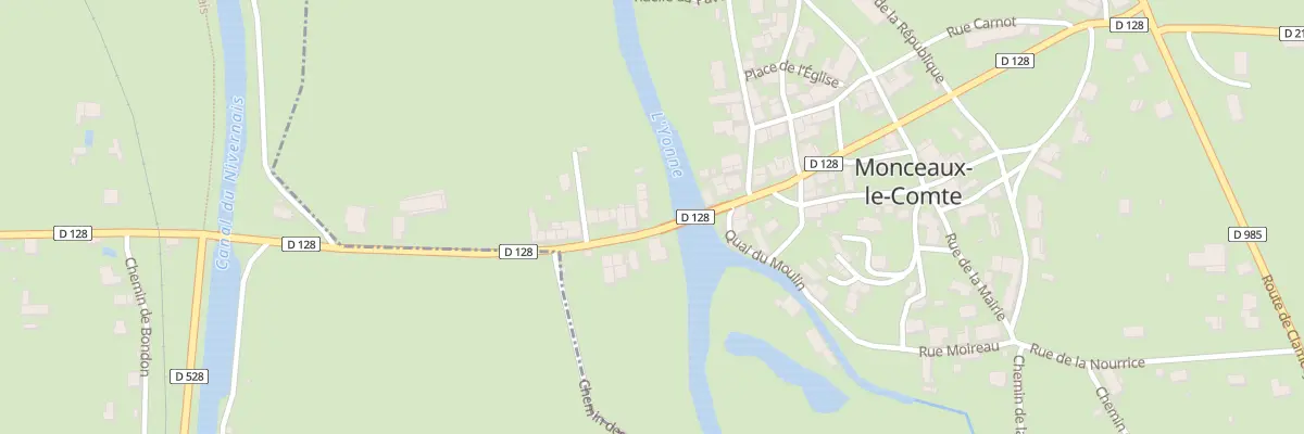 Plan du 140 Le Bourg à Monceaux-le-Comte