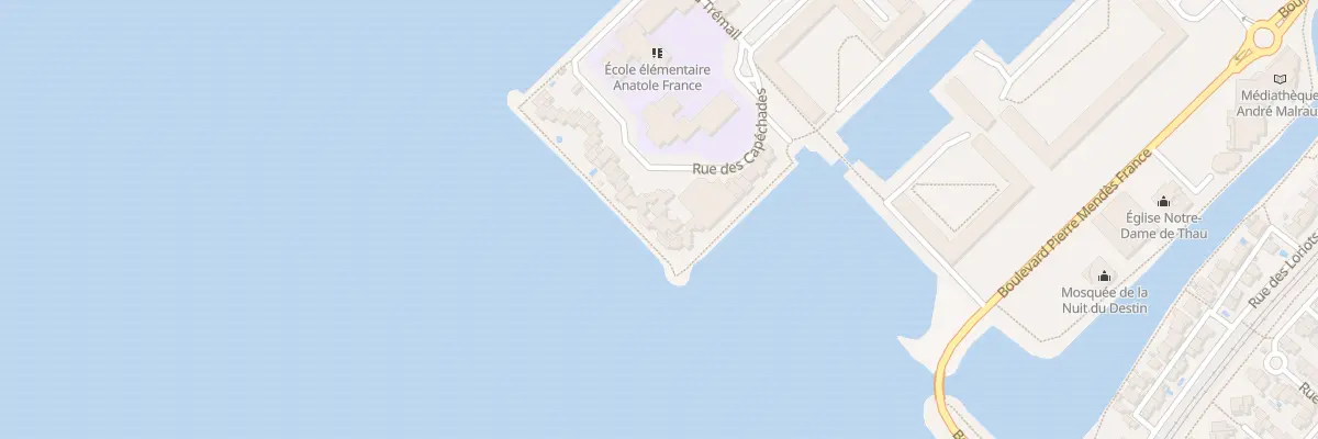 Plan du 21 Rue des Capéchades à Sète