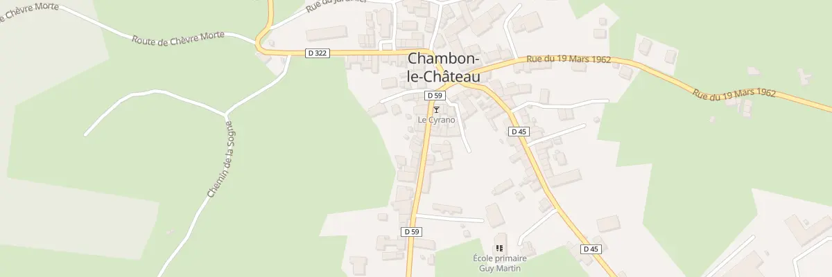Plan du 5078 Chambon Le Chateau Village à Bel-Air-Val-d’Ance