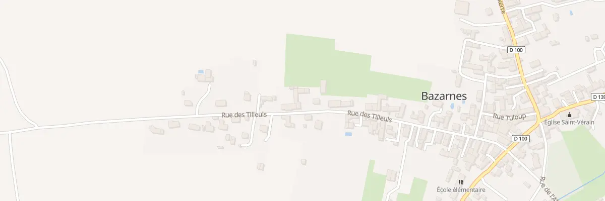 Plan du 42 Rue des Tilleuls à Bazarnes