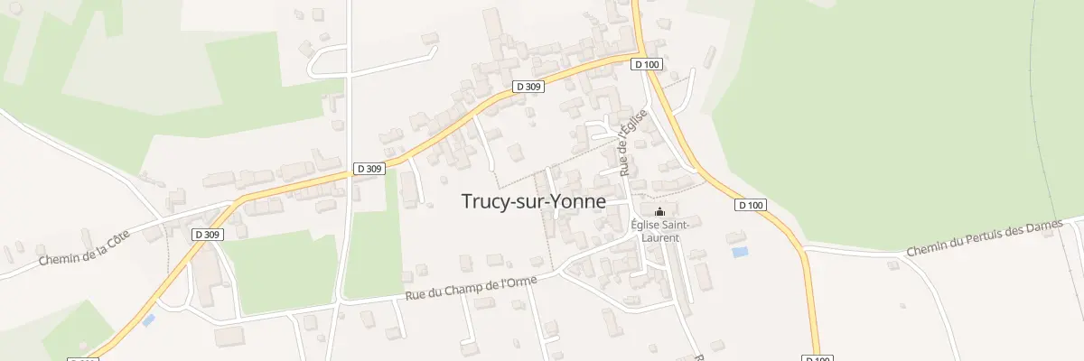 Plan du 9 Rle du Devant de l’Eglise à Trucy-sur-Yonne