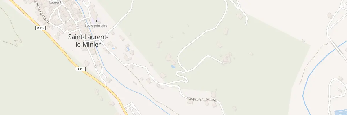Plan du 5387 La Matte et Le Sallet à Saint-Laurent-le-Minier