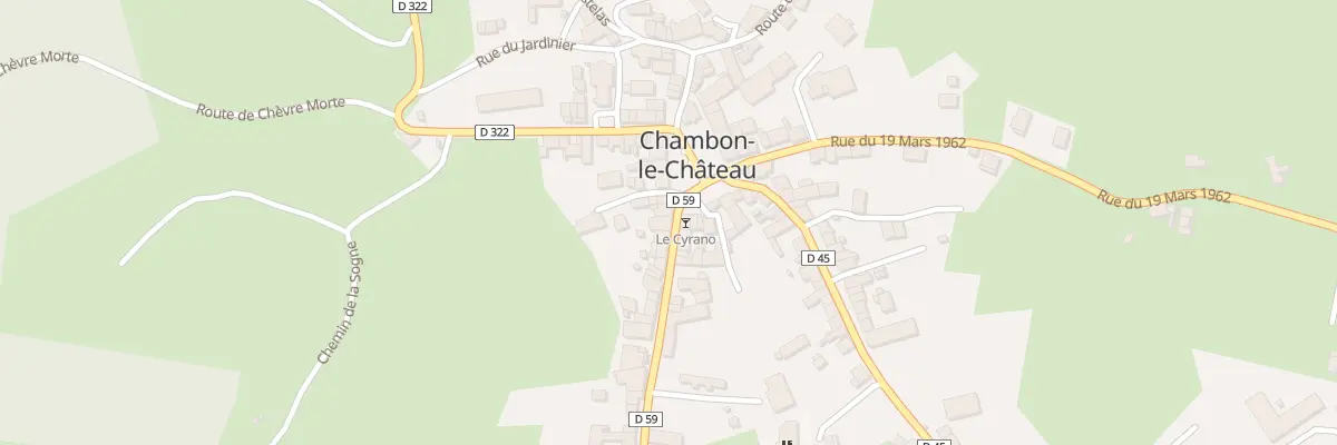 Plan du 5405 Chambon Le Chateau Village à Bel-Air-Val-d’Ance