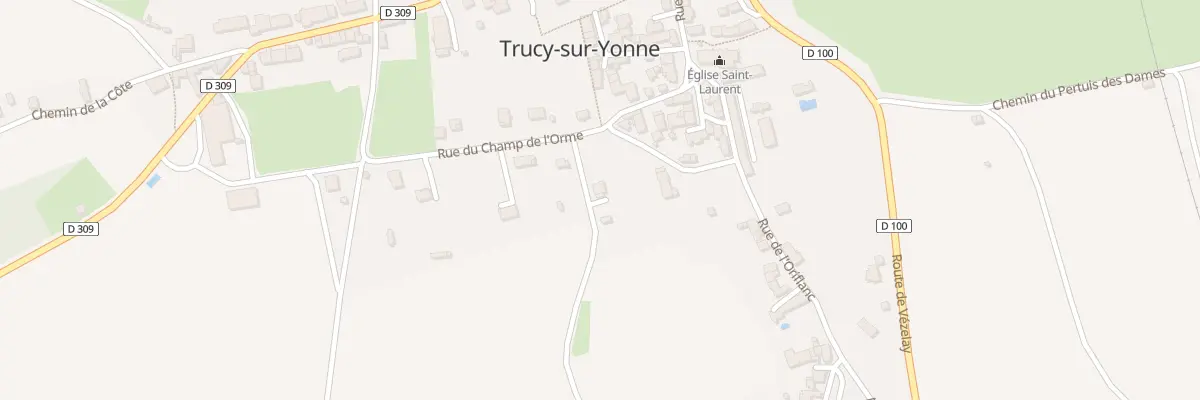 Plan du 11 Rue du Champ de l’Orme à Trucy-sur-Yonne