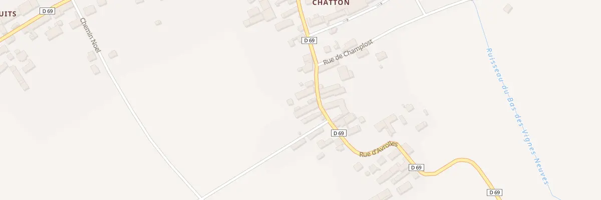 Plan du 178 Chatton à Champlost