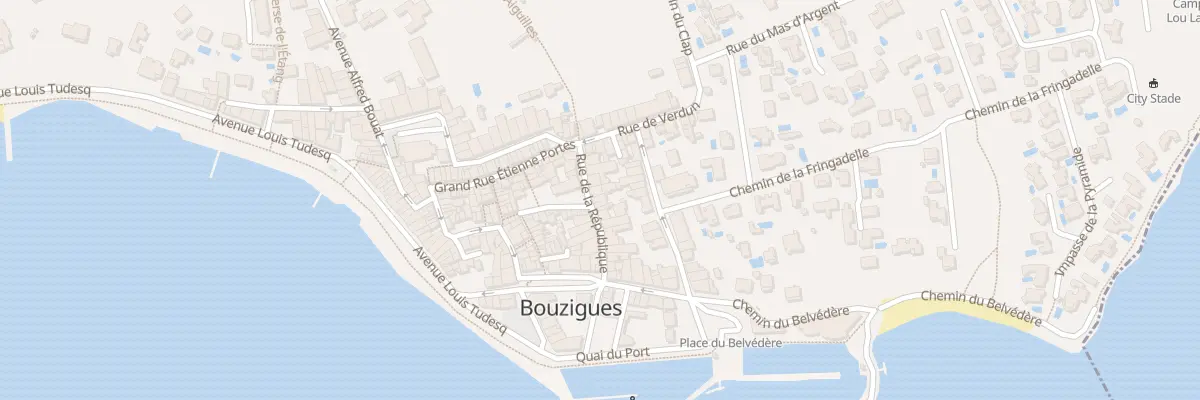 Plan du 13 Rue de la République à Bouzigues