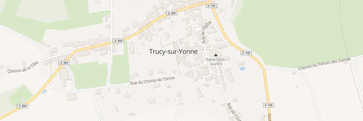 Plan du 5 Rle du Devant de l’Eglise à Mailly-le-Château