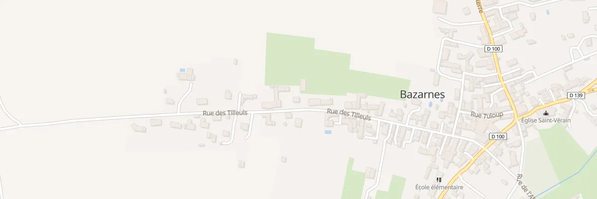 Plan du 40 Rue des Tilleuls à Bazarnes
