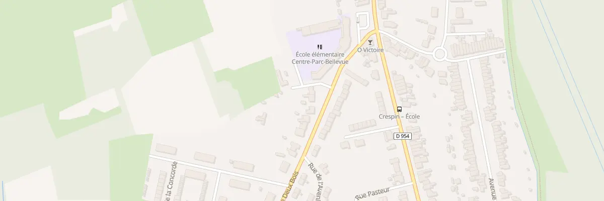 Plan du 6 Rue Entre Deux Bois à Crespin