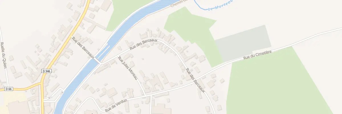 Plan du 338 Rue des Berceaux à Étreux