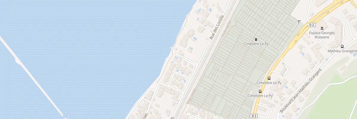 Plan du 74 Rue des Loriots à Sète