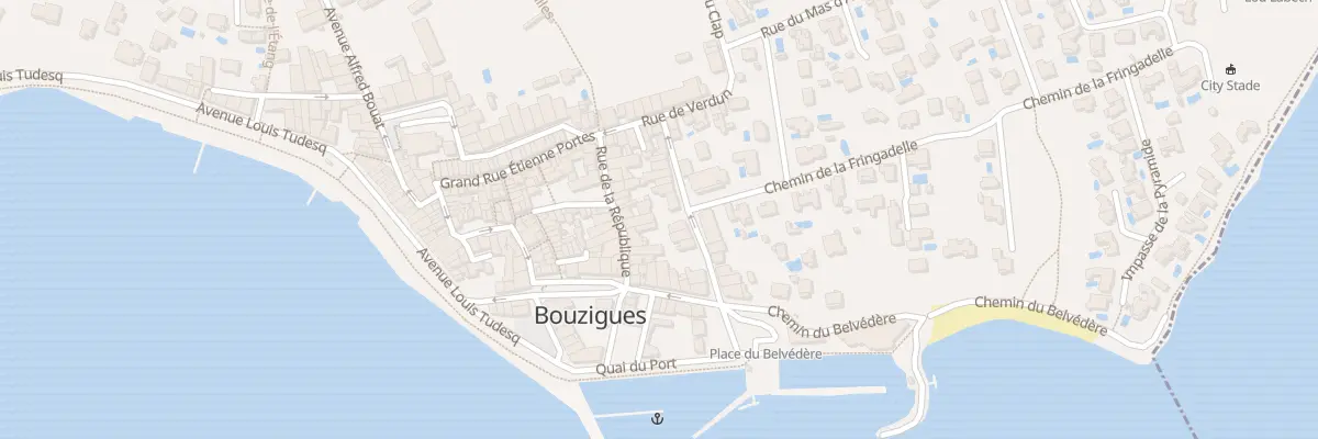 Plan du 21 Rue de la République à Bouzigues