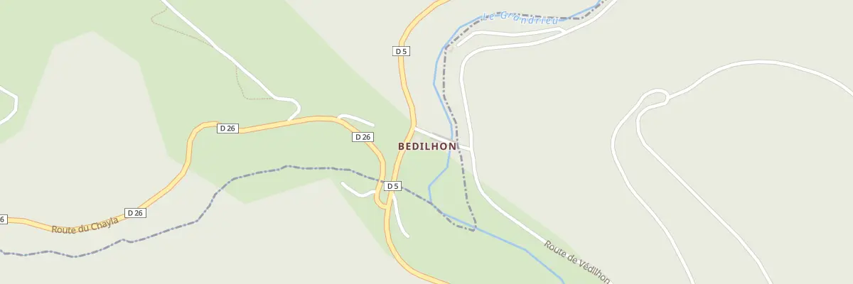 Plan du 5150 Bedilhon à Bel-Air-Val-d’Ance