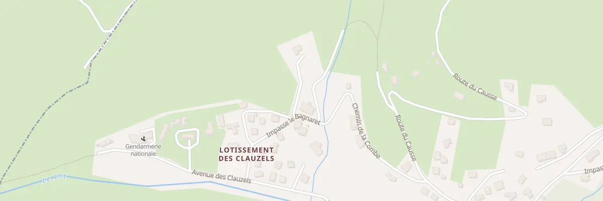 Plan du 143 Imp le Bagnaret à Mont Lozère et Goulet