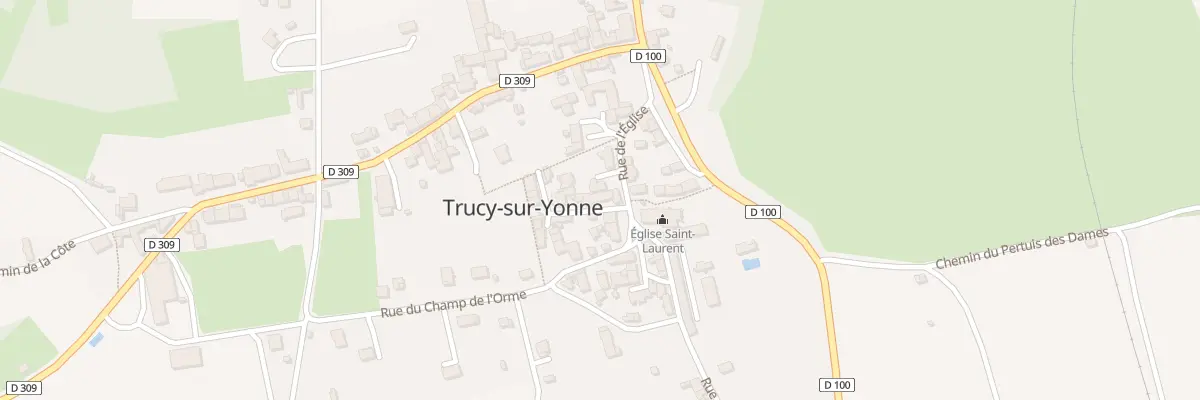 Plan du 2 Rle du Devant de l’Eglise à Trucy-sur-Yonne