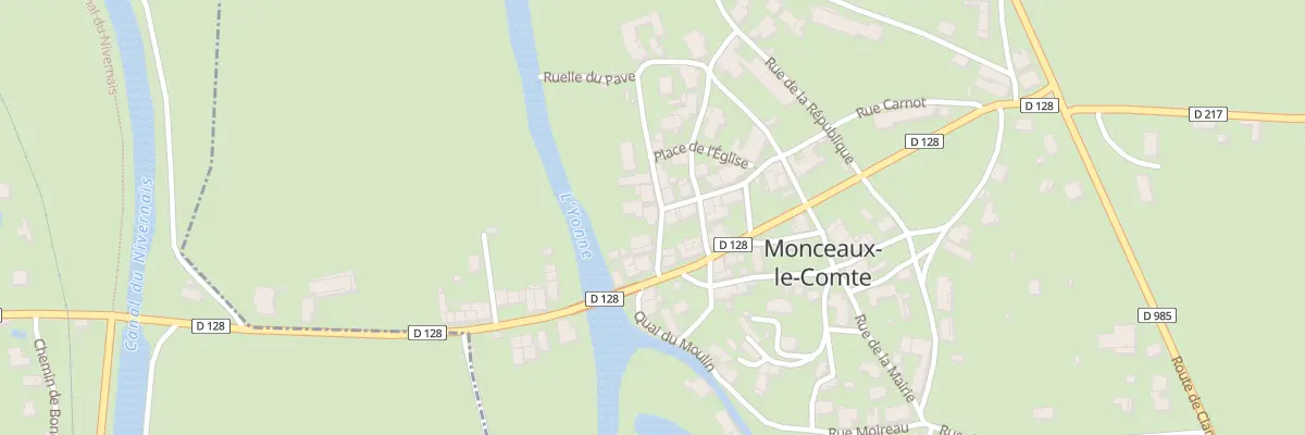 Plan du 119 Le Bourg à Monceaux-le-Comte