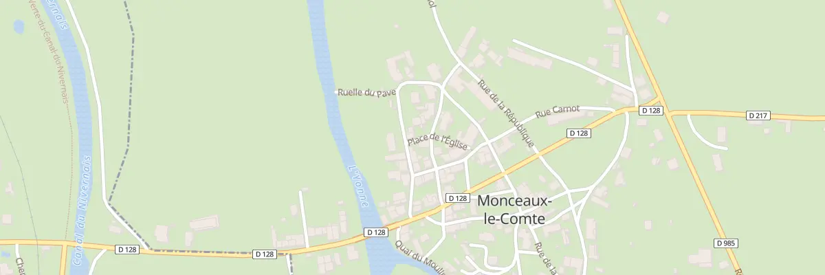 Plan du 4 Pl de l’Église à Monceaux-le-Comte