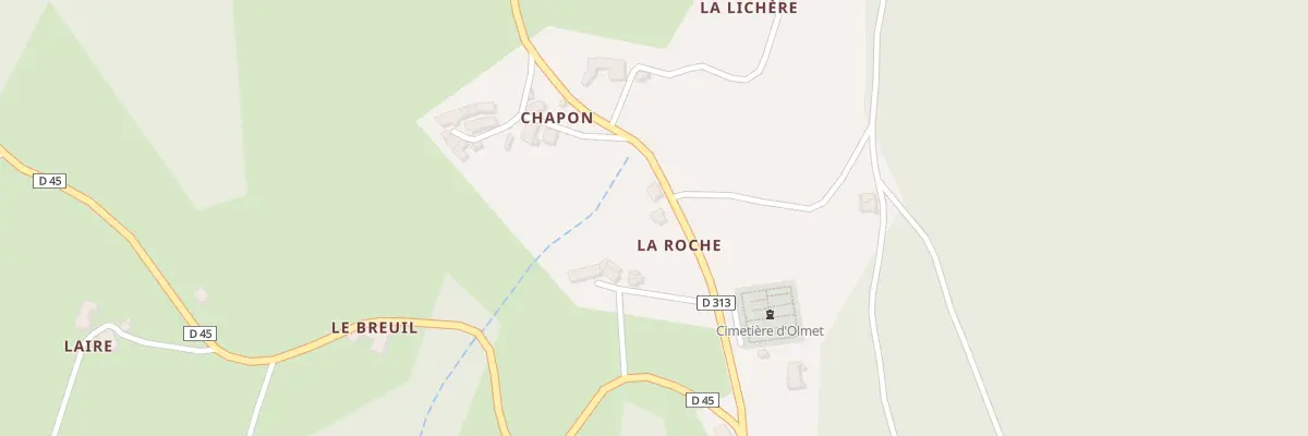 Plan du 5195 La Roche à Olmet