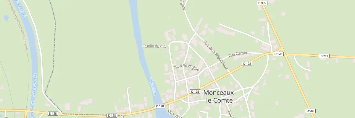 Plan du 5 Pl de l’Église à Monceaux-le-Comte