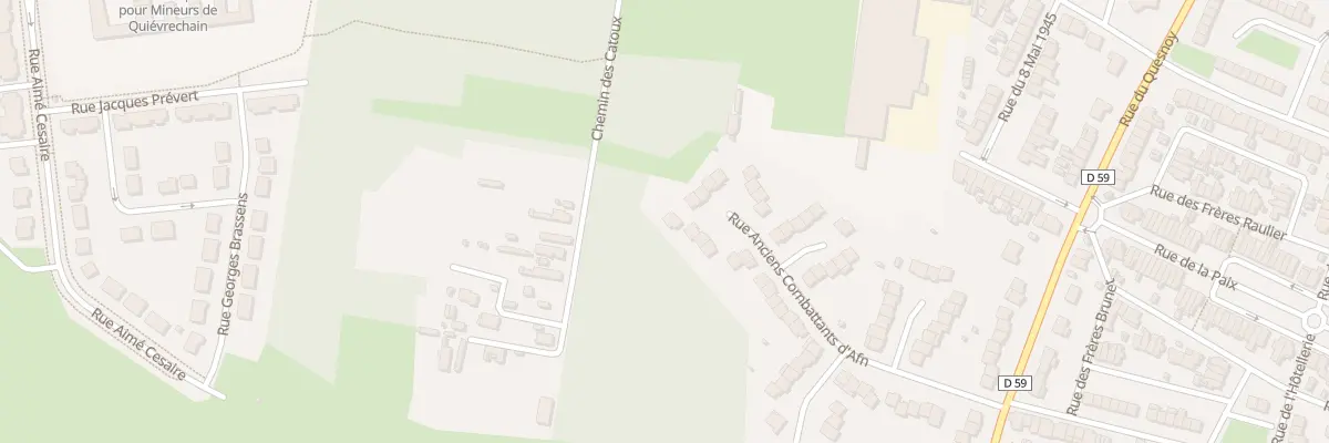 Plan du 62 Rue Anciens Combattants d’Afn à Quiévrechain