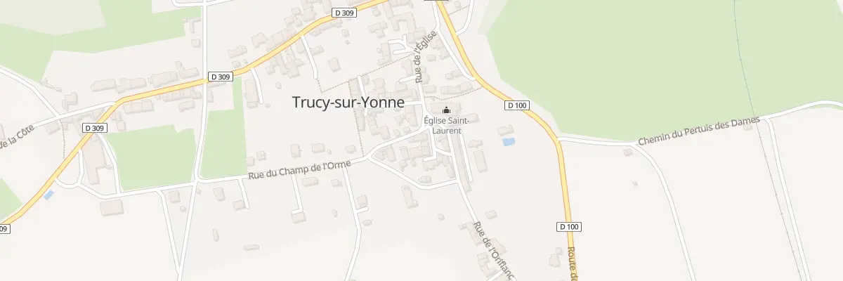 Plan du 1 Rue du Champ de l’Orme à Trucy-sur-Yonne