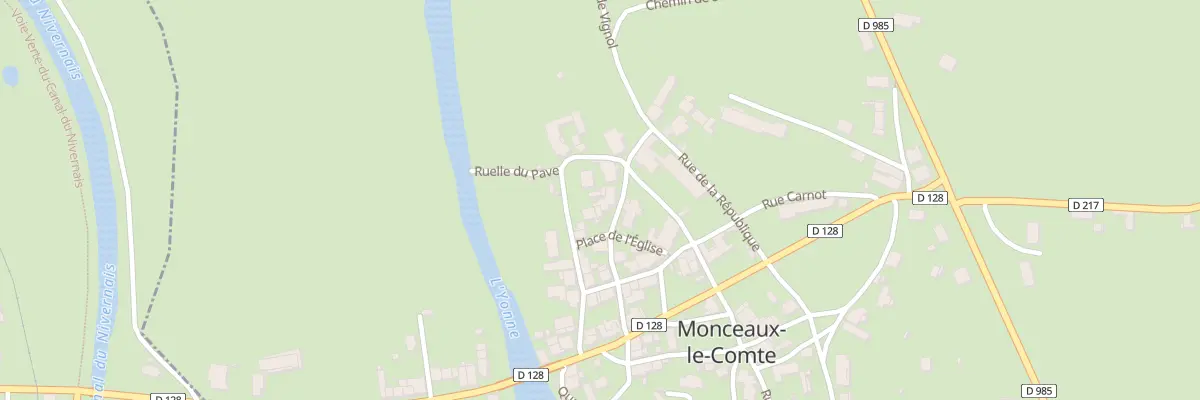 Plan du 6 Pl de l’Église à Monceaux-le-Comte