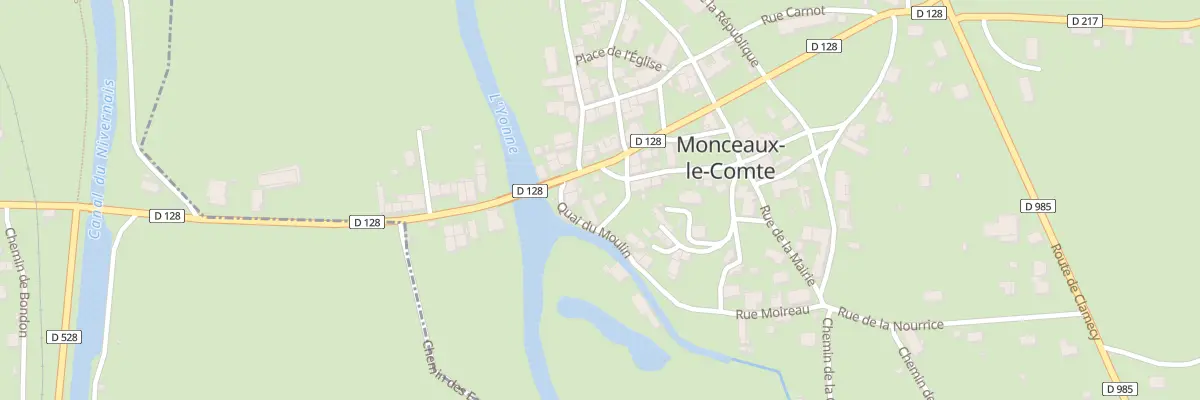 Plan du 9 Rue Edouard Grosjean à Monceaux-le-Comte