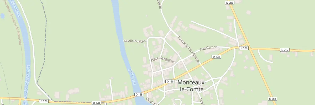 Plan du 109 Le Bourg à Monceaux-le-Comte