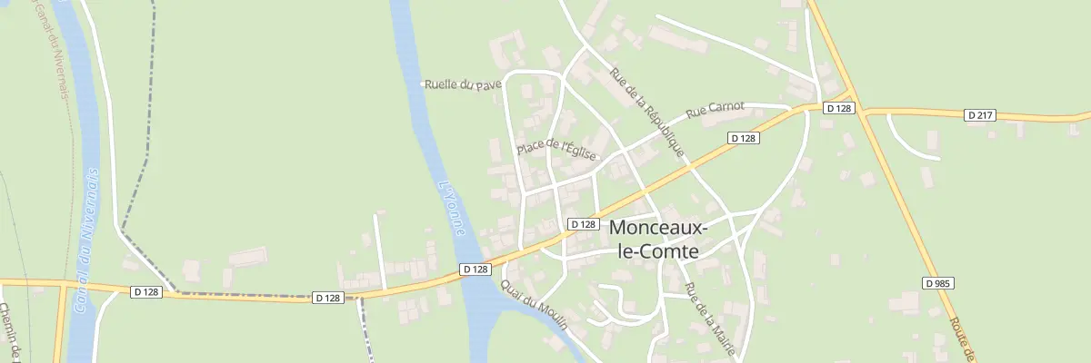 Plan du 118 Le Bourg à Monceaux-le-Comte