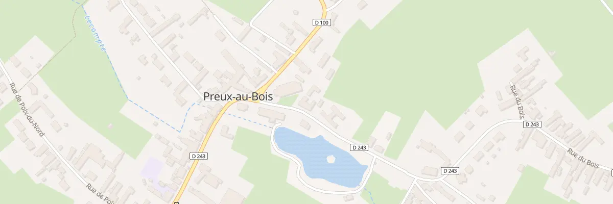 Plan du 1 Rue du Bois à Preux-au-Bois