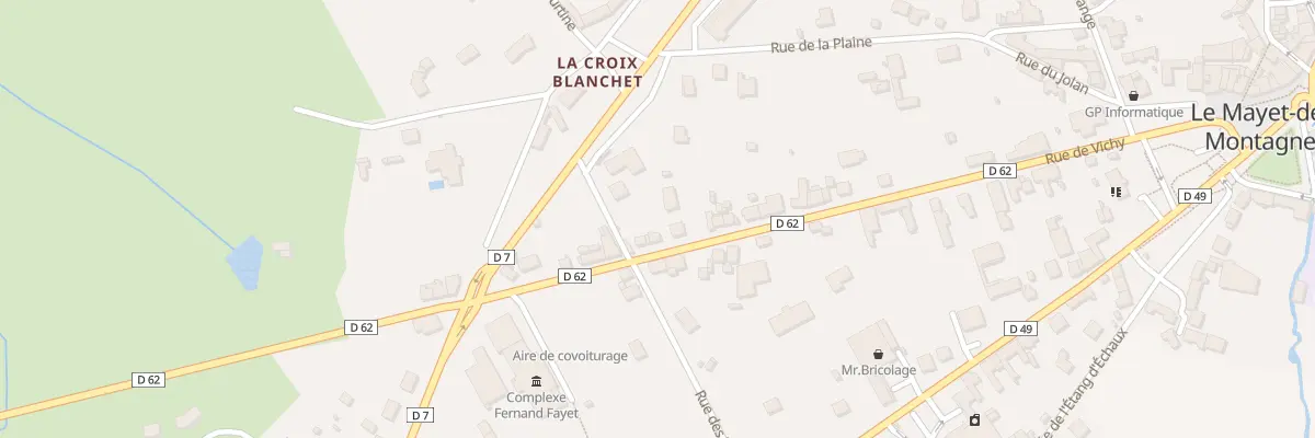 Plan du 38 Rue de Vichy au Mayet-de-Montagne