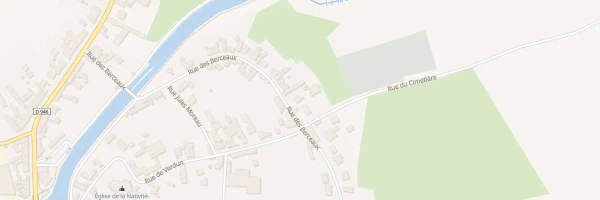 Plan du 389 Rue des Berceaux à Étreux