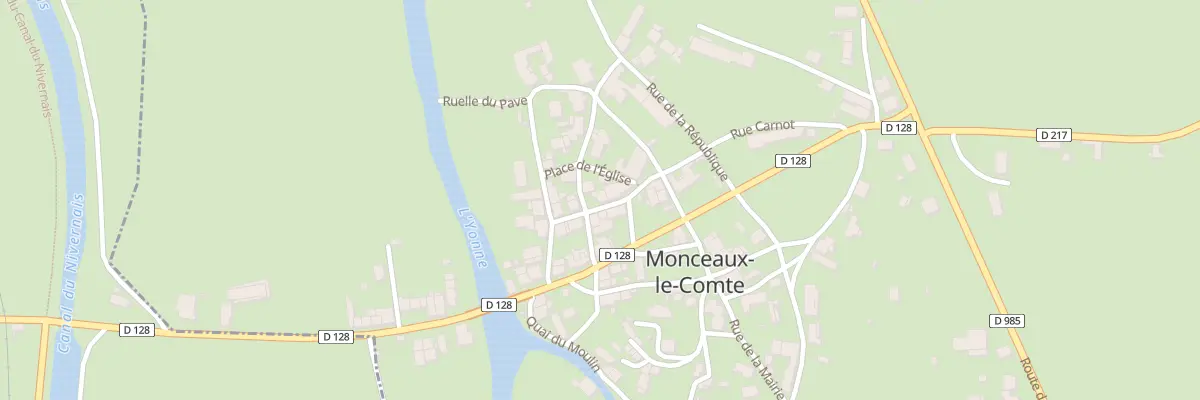 Plan du 6 Rue Carnot à Monceaux-le-Comte