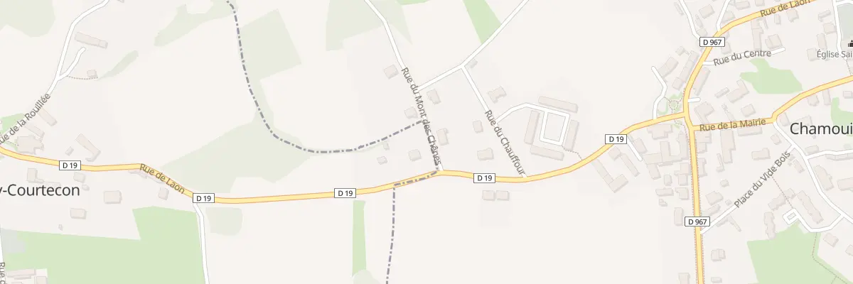 Plan du 11 Rue de Laon à Pancy-Courtecon