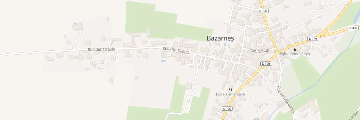 Plan du 25 Rue des Tilleuls à Bazarnes