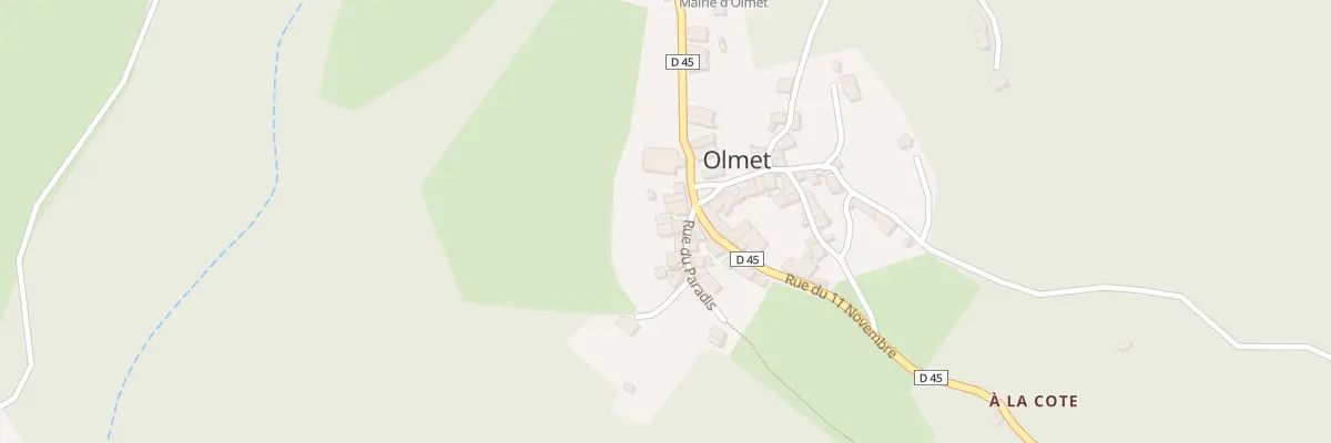 Plan du 5180 Le Bourg à Olmet