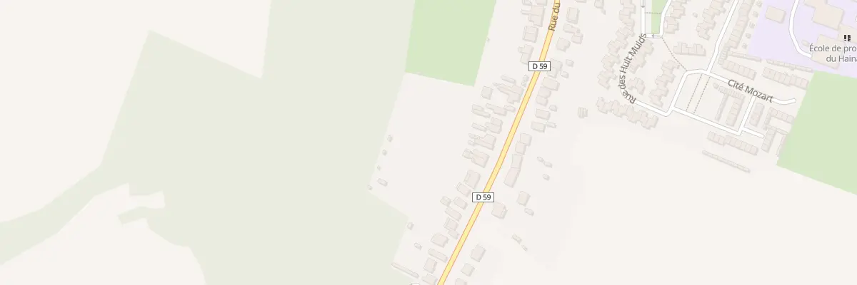 Plan du 283 Rue du Quesnoy à Quiévrechain