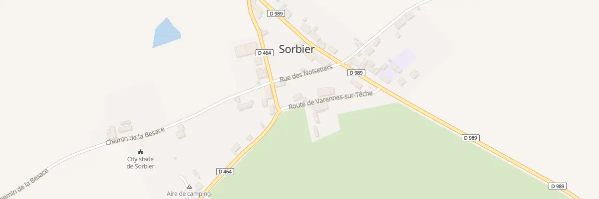 Plan du 2 Rte de Varennes-sur-têche à Sorbier