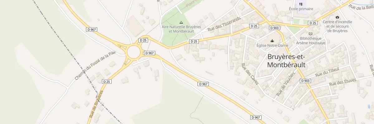 Plan du 19 Rue Arsène Houssaye à Bruyères-et-Montbérault
