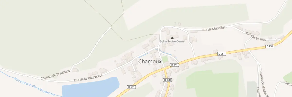 Plan du 4 Rue de la Planchotte à Chamoux