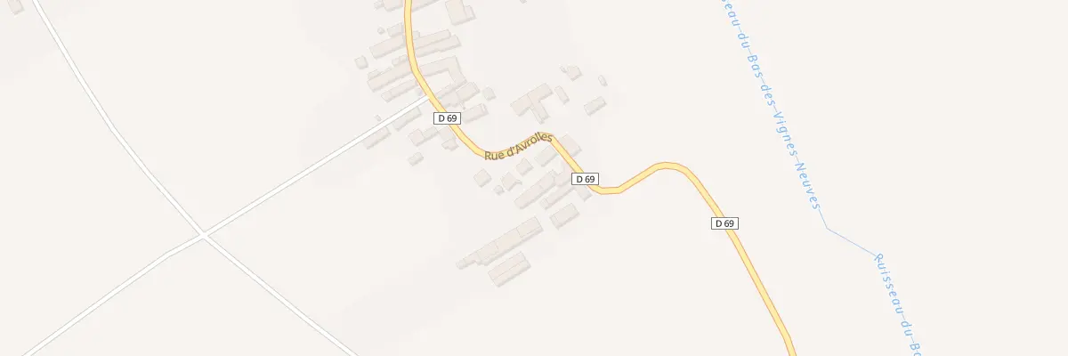 Plan du 3B Rue d’Avrolles (ham Chatton) à Champlost