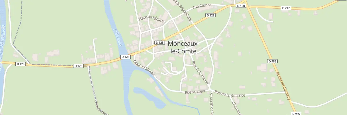 Plan du 56 Le Bourg à Monceaux-le-Comte