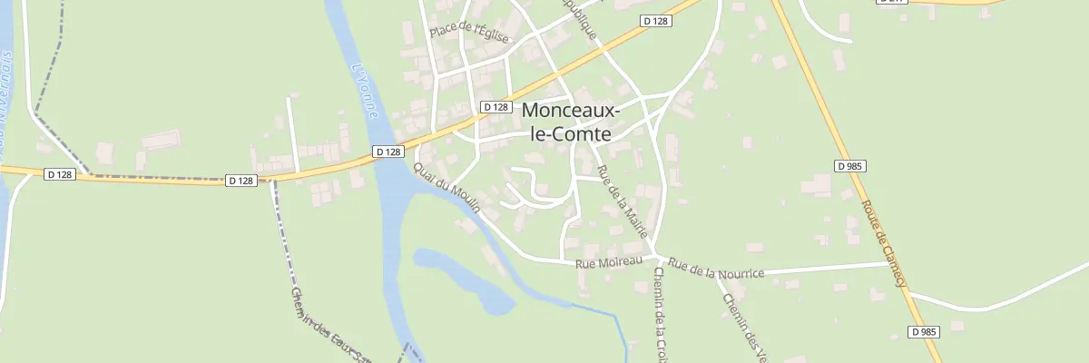 Plan du 1 Rue du Vieux Château à Monceaux-le-Comte