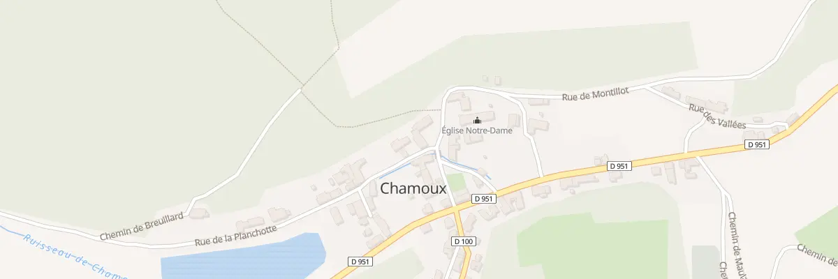 Plan du 2 Rue de la Planchotte à Chamoux